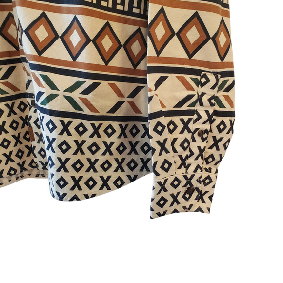 Chaps Double Sided Cotton Shirt 2XL Moose Print Long Sleeve Outdoors Cabin - Picture 9 of 12